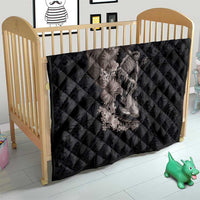 Hawaiian Tropical Plants Turtle and Shark Quilt Polynesian Art Tattoo Grayscale Color