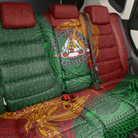 Papua New Guinea East Sepik Province Back Car Seat Cover Tribal Crocodile Birds of Paradise Melanesian Tattoo