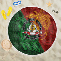 Papua New Guinea East Sepik Province Beach Blanket Tribal Crocodile Birds of Paradise Melanesian Tattoo