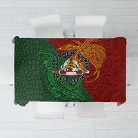 Papua New Guinea East Sepik Province Tablecloth Tribal Crocodile Birds of Paradise Melanesian Tattoo