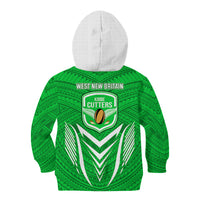 Kimbe Cutters Rugby Kid Hoodie Papua New Guinea Polynesian Tattoo Green Version LT03 - Polynesian Pride