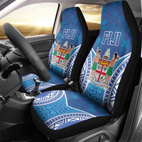 Fiji Day Car Seat Cover Fijian Masi Tribal Hibiscus Tattoo and Tapa Pattern