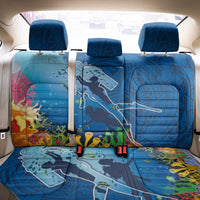 Polynesian Scuba Diving Back Car Seat Cover Beauty Corals with Underwater and Polynesian Pattern LT03 - Polynesian Pride