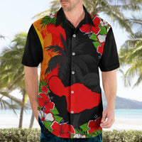 Hawaii Maui Island Hawaiian Shirt Maui Map With Tropical Forest Sunset Vibe LT03 - Polynesian Pride