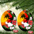Hawaii Maui Island Ceramic Ornament Maui Map With Tropical Forest Vintage Style LT03 - Polynesian Pride