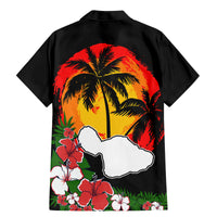 Hawaii Maui Island Family Matching Mermaid Dress and Hawaiian Shirt Maui Map With Tropical Forest Vintage Style LT03 - Polynesian Pride