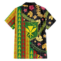 Hawaiian Tropical Plants Lei Family Matching Mermaid Dress and Hawaiian Shirt Kanaka Maoli Tribal with Palaka Motifs LT03 - Polynesian Pride