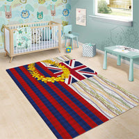 Hawaiian Tropical Plants Lei Area Rug National Flag Style - Polynesian Pride