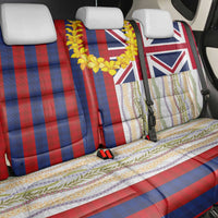 Hawaiian Tropical Plants Lei Back Car Seat Cover National Flag Style - Polynesian Pride