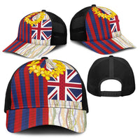 Hawaiian Tropical Plants Lei Baseball Net Cap National Flag Style - Polynesian Pride
