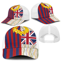 Hawaiian Tropical Plants Lei Baseball Net Cap National Flag Style - Polynesian Pride
