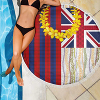 Hawaiian Tropical Plants Lei Beach Blanket National Flag Style LT03 - Polynesian Pride