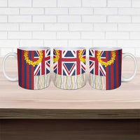 Hawaiian Tropical Plants Lei Ceramic Mug National Flag Style - Polynesian Pride