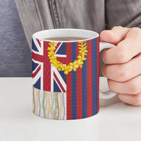 Hawaiian Tropical Plants Lei Ceramic Mug National Flag Style - Polynesian Pride