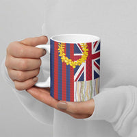 Hawaiian Tropical Plants Lei Ceramic Mug National Flag Style - Polynesian Pride