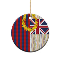 Hawaiian Tropical Plants Lei Ceramic Ornament National Flag Style - Polynesian Pride