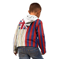 Hawaiian Tropical Plants Lei Kid Hoodie National Flag Style - Polynesian Pride