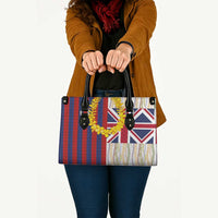 Hawaiian Tropical Plants Lei Leather Bag National Flag Style - Polynesian Pride