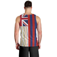 Hawaiian Tropical Plants Lei Men Tank Top National Flag Style - Polynesian Pride