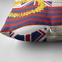 Hawaiian Tropical Plants Lei Pillow Cover National Flag Style - Polynesian Pride