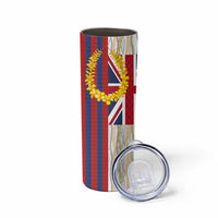 Hawaiian Tropical Plants Lei Skinny Tumbler National Flag Style - Polynesian Pride