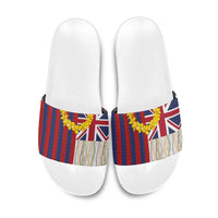 Hawaiian Tropical Plants Lei Slide Sandals National Flag Style LT03 Multicolor - Polynesian Pride