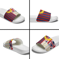 Hawaiian Tropical Plants Lei Slide Sandals National Flag Style LT03 - Polynesian Pride