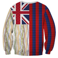 Hawaiian Tropical Plants Lei Sweatshirt National Flag Style - Polynesian Pride