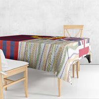 Hawaiian Tropical Plants Lei Tablecloth National Flag Style - Polynesian Pride