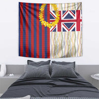 Hawaiian Tropical Plants Lei Tapestry National Flag Style LT03 - Polynesian Pride