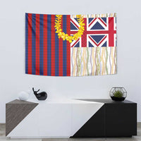 Hawaiian Tropical Plants Lei Tapestry National Flag Style LT03 - Polynesian Pride