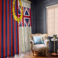 Hawaiian Tropical Plants Lei Window Curtain National Flag Style LT03 - Polynesian Pride