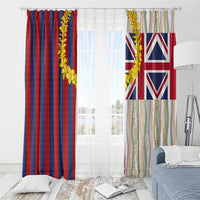 Hawaiian Tropical Plants Lei Window Curtain National Flag Style LT03 - Polynesian Pride