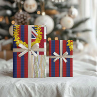 Hawaiian Tropical Plants Lei Wrapping Paper National Flag Style - Polynesian Pride