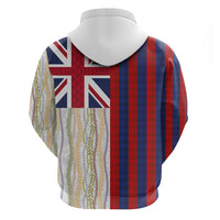 Hawaiian Tropical Plants Lei Zip Hoodie National Flag Style - Polynesian Pride