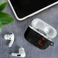 Hawaiian Kakau Art AirPods Case Taro Leaves with Ohia Lehua and Pakala Pattern LT03 - Polynesian Pride