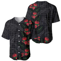 Hawaiian Kakau Art Baseball Jersey Taro Leaves with Ohia Lehua and Pakala Pattern - Polynesian Pride