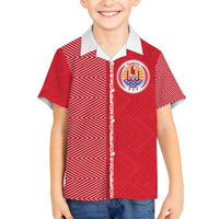 Custom Tahiti Football-Iron Warriors Family Matching Summer Maxi Dress and Hawaiian Shirt