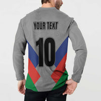 Custom New Caledonia-The Kagus Button Sweatshirt