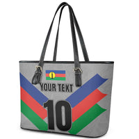 Custom New Caledonia-The Kagus Leather Tote Bag