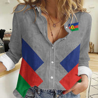 Custom New Caledonia-The Kagus Women Casual Shirt
