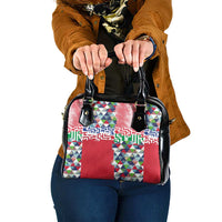 Hawaiian Floral Kakau Tropical Leaves-Sporty Style Shoulder Handbag