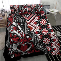 Aotearoa Maori Moko Art with Taniko Half Style Bedding Set