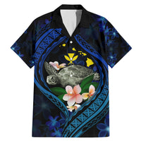 Hawaii Turtle Plumeria Flower Fanciful Family Matching Mermaid Dress and Hawaiian Shirt