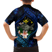 Hawaii Turtle Plumeria Flower Fanciful Kid Hawaiian Shirt LT03 - Polynesian Pride
