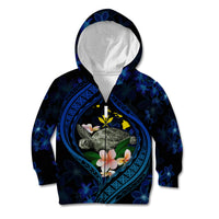 Hawaii Turtle Plumeria Flower Fanciful Kid Hoodie