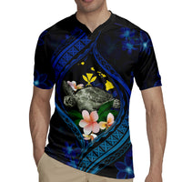 Hawaii Turtle Plumeria Flower Fanciful Rugby Jersey