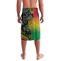 Vanuatu and Australia Together Lavalava Kangaroo with Pig Tusk Indigenous Pattern