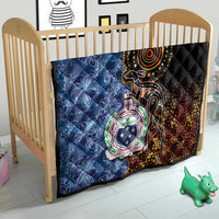 Samoa and Australia Together Quilt Kangaroo and Tribal Hibiscus Aboriginal Pattern LT03 - Polynesian Pride