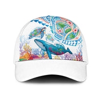 Hawaiian Turtles and Whales Mesh Trucker Cap Polynesian Tropical Tattoo Ocean Style